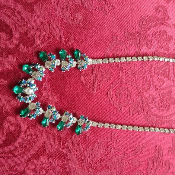 Vintage Rhinestone and Crystal Necklace and Earring Sets (2) - Picture 9 of 12